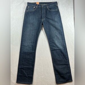 NWT Levi’s 501 34W 34L Raw Indigo Denim Classic Premium Denim Jeans C12
